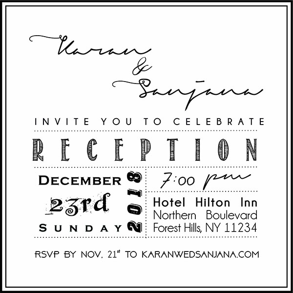 Wedding invitation card Dream Reception - Parekh Cards